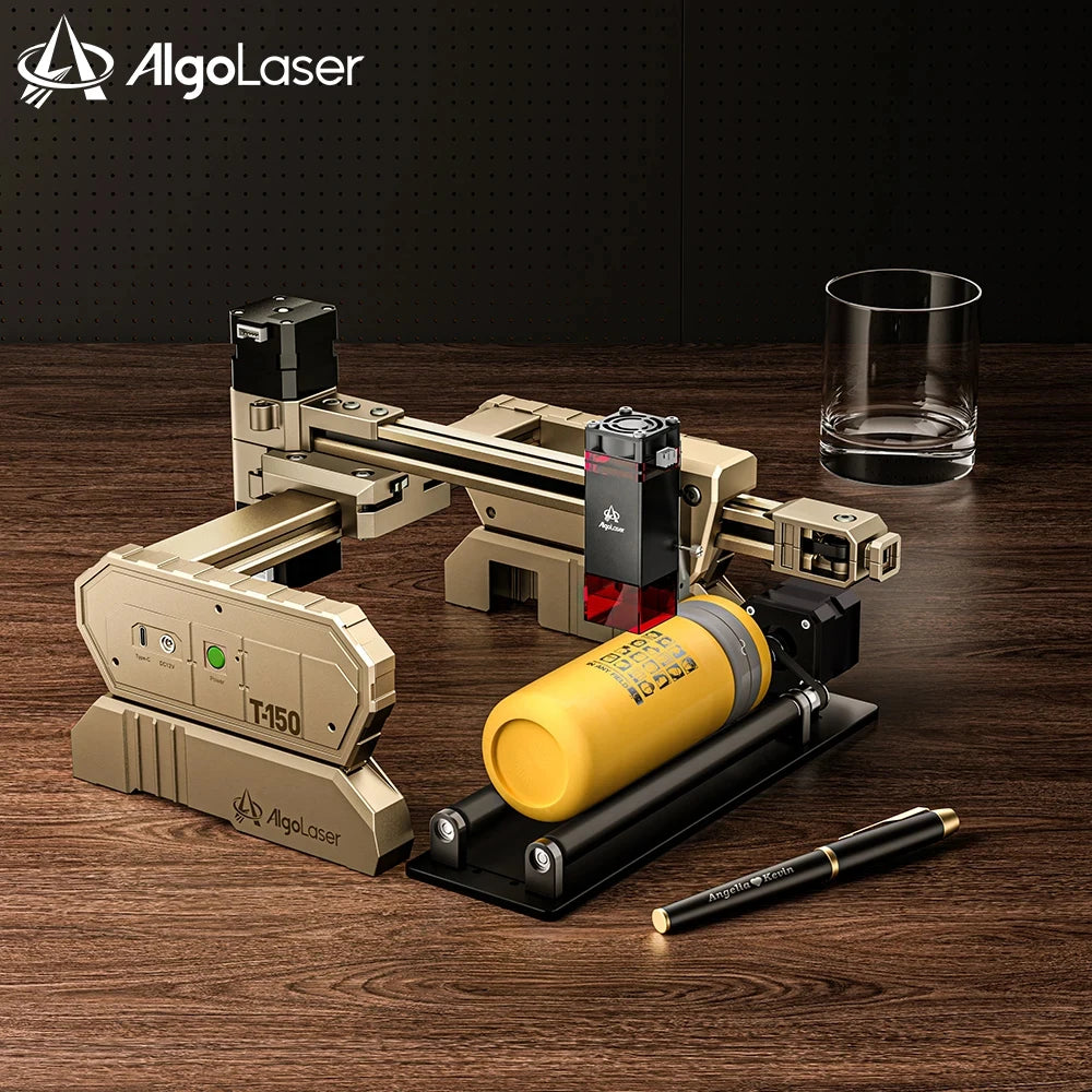 AlgoLaser T150 2.5W 6W 10W DIY Christmas And Halloween DecorationsBusiness Cards Etching Tool Metal Decorative Engraving Tool - QUORE