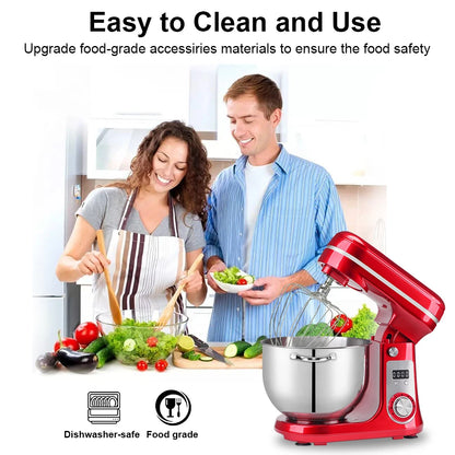 Keukenmachine - Keukenmixer - Foodprocessor - Keukenmachines & Mixers - Kitchenaid Keukenmachine - 6L Roestvrijstalen Kom – 1200W Krachtige Motor – 6 Snelheden – Zilver