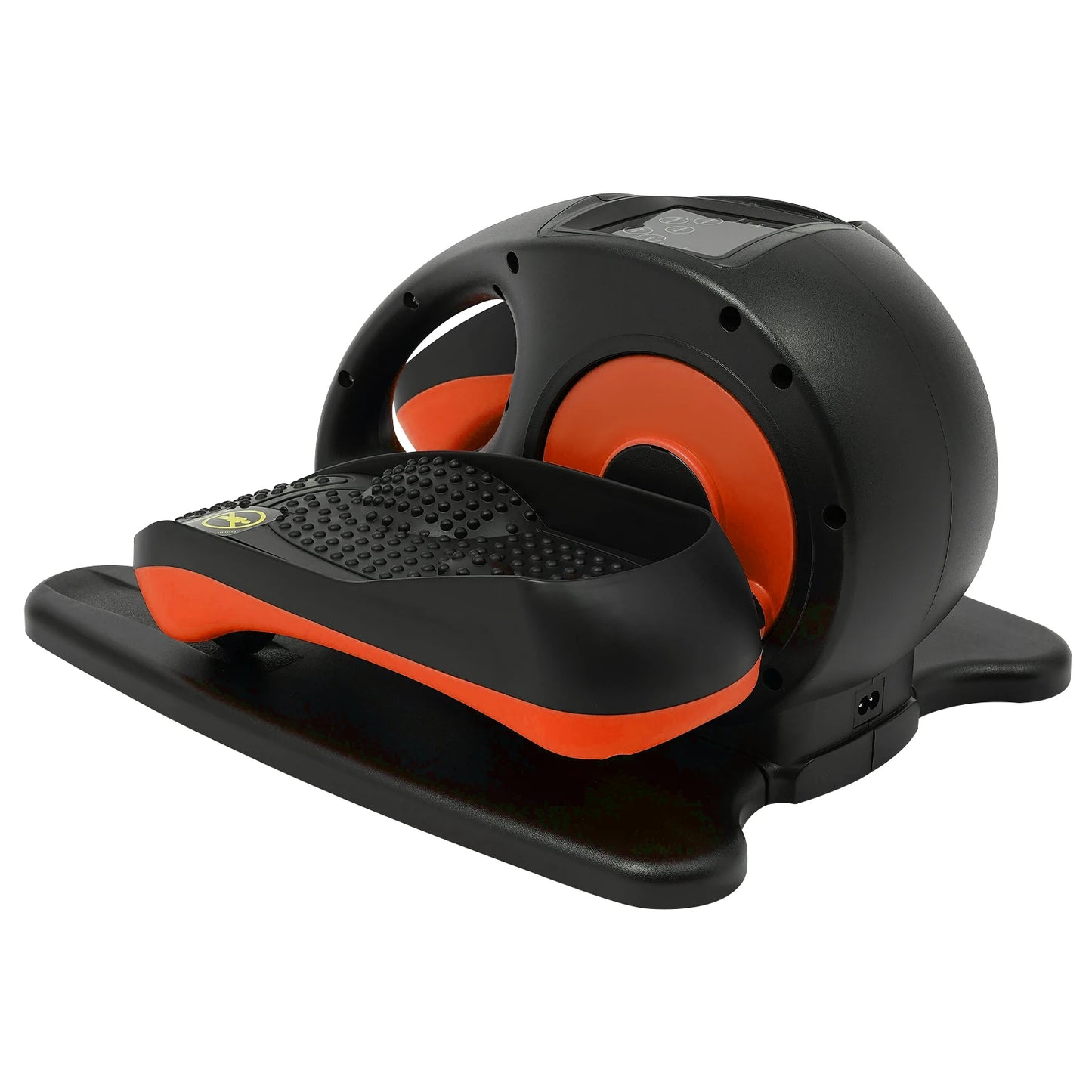 Elliptische Trainer Elektrisch – Crosstrainer – Hometrainer – Revalidatietrainer – Fitnessapparaat – Oranje Zwart – 5 Snelheden – Stil Motor Met LCD Display
