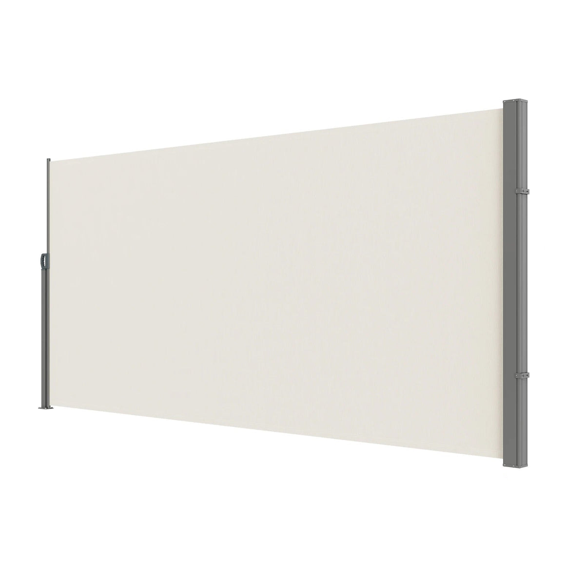 Windscreen - Side Screen - Retractable Side Screen for Outdoor - Waterproof - Polyester - Privacy Screen - PU coating - UV 30+ Sun Protection - Windscreen and Room Divider - 180X300cm - Yellowish