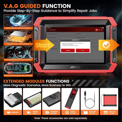 Auto Diagnosetool – Diagnoseapparaat – OBD Scanner – Foutcode Lezer – Wifi Verbinding – 8-Inch Touchscreen – Multimerken Ondersteuning