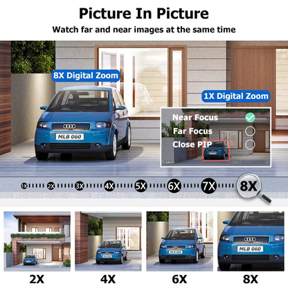 8-Kanaals 4K Bewakingscamera Systeem – Beveiligingscamera – CCTV Camera – IP Camera – Video Surveillance – AI Bewegingsdetectie – PTZ 350° Draaibaar & Nachtzicht - 2 Stuks - 1TB