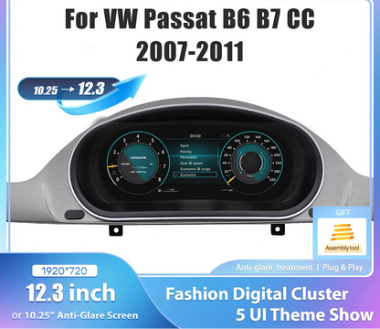 12,3 Inch Digitaal Dashboard – LCD Instrumentenpaneel – Auto Display – Digitaal Cockpit – Dashboard Scherm – HD IPS Resolutie – Plug & Play Installatie – Meertalige Ondersteuning
