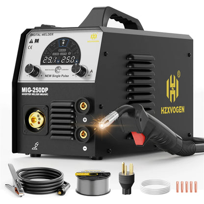 MIG250DP Lasmachine – Miglasapparaat – Lasapparaat – Draadvoedingsmachine – Metaallasmachine – Automatische Draadvoeding – Lichtgewicht Compact Design
