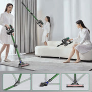 Handstofzuiger met Steel - Draadloze Steelstofzuiger - Draadloze stofzuiger - Afneembare Kruimelzuiger - Zakloze stofzuiger - 15kPa - HEPA - 150W - Groente