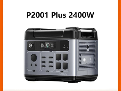 Powerstation – Draagbare Accu – Mobiele Energiebron – Noodstroom – Zonnepanelen Compatibel – 2048Wh Capaciteit – 2400W Vermogen