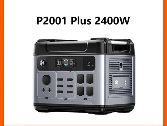 Powerstation – Draagbare Accu – Mobiele Energiebron – Noodstroom – Zonnepanelen Compatibel – 2048Wh Capaciteit – 2400W Vermogen
