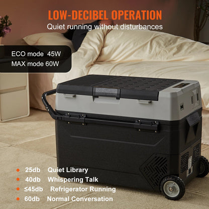 Draagbare Koelkast – Mobiele Koeler – Mini Koelkast – Auto Koelkast – 38 Liter Capaciteit – Twee Koelzones
