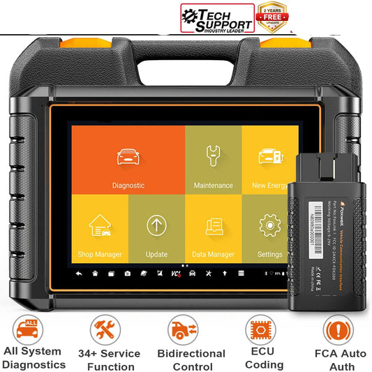 OBD2 Diagnosetool – OBD Scanner – Autodiagnose – Foutcodelezer – ECU Codering – 8-Inch Touchscreen – Bidirectionele Controle