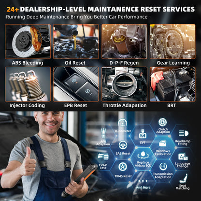 Diagnosetool Auto – OBD Scanner – Foutcode Uitlezer – Auto Scanner – Elektronische Systeemdiagnose – 8-Inch Touchscreen – Draadloos Met Bluetooth