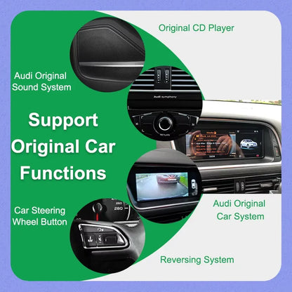 Android 14 Autoradio – Multimediasysteem – Carplay Radio – Android Auto – 2DIN Navigatiesysteem – 10,25 Inch Touchscreen – 6GB RAM 128GB Opslag - QUORE