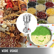 VEVOR Electric Grain Grinder Flour Herb Grinder Food grade Stainless Steel Grain Grinder