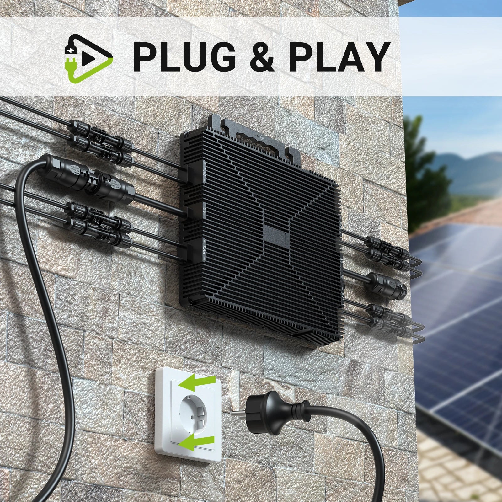Zonne-omvormer – Hybride Omvormer – Solar Inverter – MPPT Laadregelaar – Off-Grid Omvormer – 10.2KW Vermogen – Zuivere Sinusgolfuitgang – Wifi Monitoring - QUORE