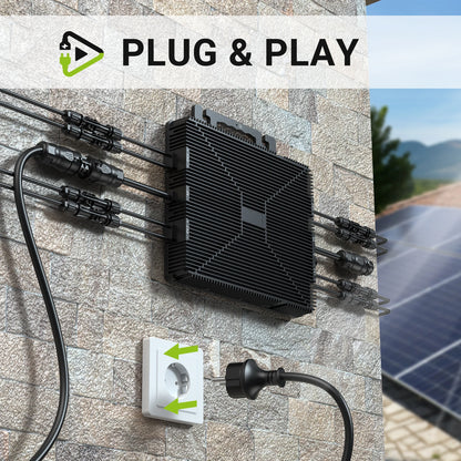 Zonne-omvormer – Hybride Omvormer – Solar Inverter – MPPT Laadregelaar – Off-Grid Omvormer – 10.2KW Vermogen – Zuivere Sinusgolfuitgang – Wifi Monitoring - QUORE