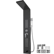 VEVOR  Zwarte regendouche - Led licht - Massage douche paneel - Sproeier - QUORE