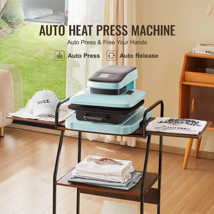 Automatische Warmtedrukpers – Hittepers – Transferpers – Sublimatiepers – Textielpers – 15x15 Inch Werkoppervlak – Volledig Geautomatiseerd