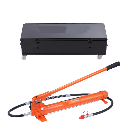 Hydraulische Porta Power Set – Hydraulische Krik – Porta Power – Hydraulische Spreider – Reparatieset – 20 Ton Draagvermogen – Stalen Cylinder - QUORE