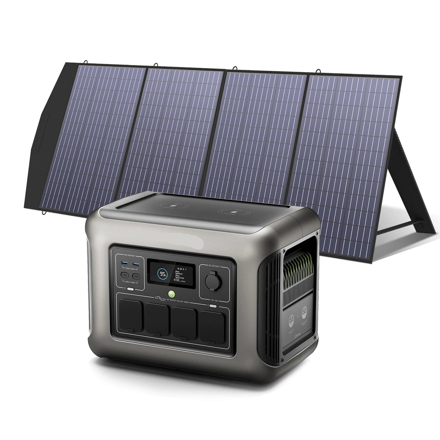Draagbare Powerstation – Mobiele Accu – Noodstroom Generator – Zonne Energie Station – 1152Wh Capaciteit – 200W Continu Stroom