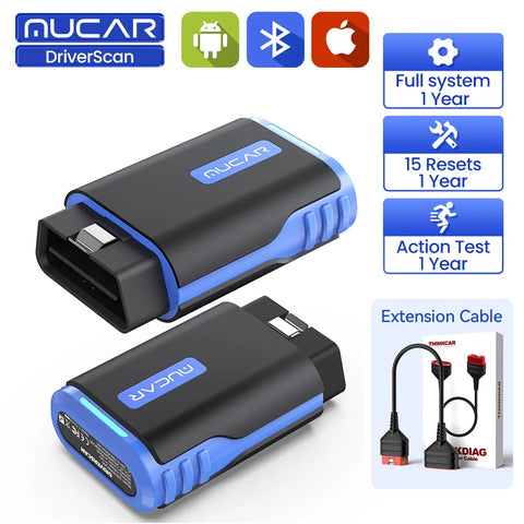 OBD2 Scanner - Diagnose Computer - Smart Diagnostic Tool - Foutverwijdering - Automatische volledige systeemdiagnose - 15 reset - IMMO Actieve Test - Bidirectionele codelezer - Met kabel - Zwart
