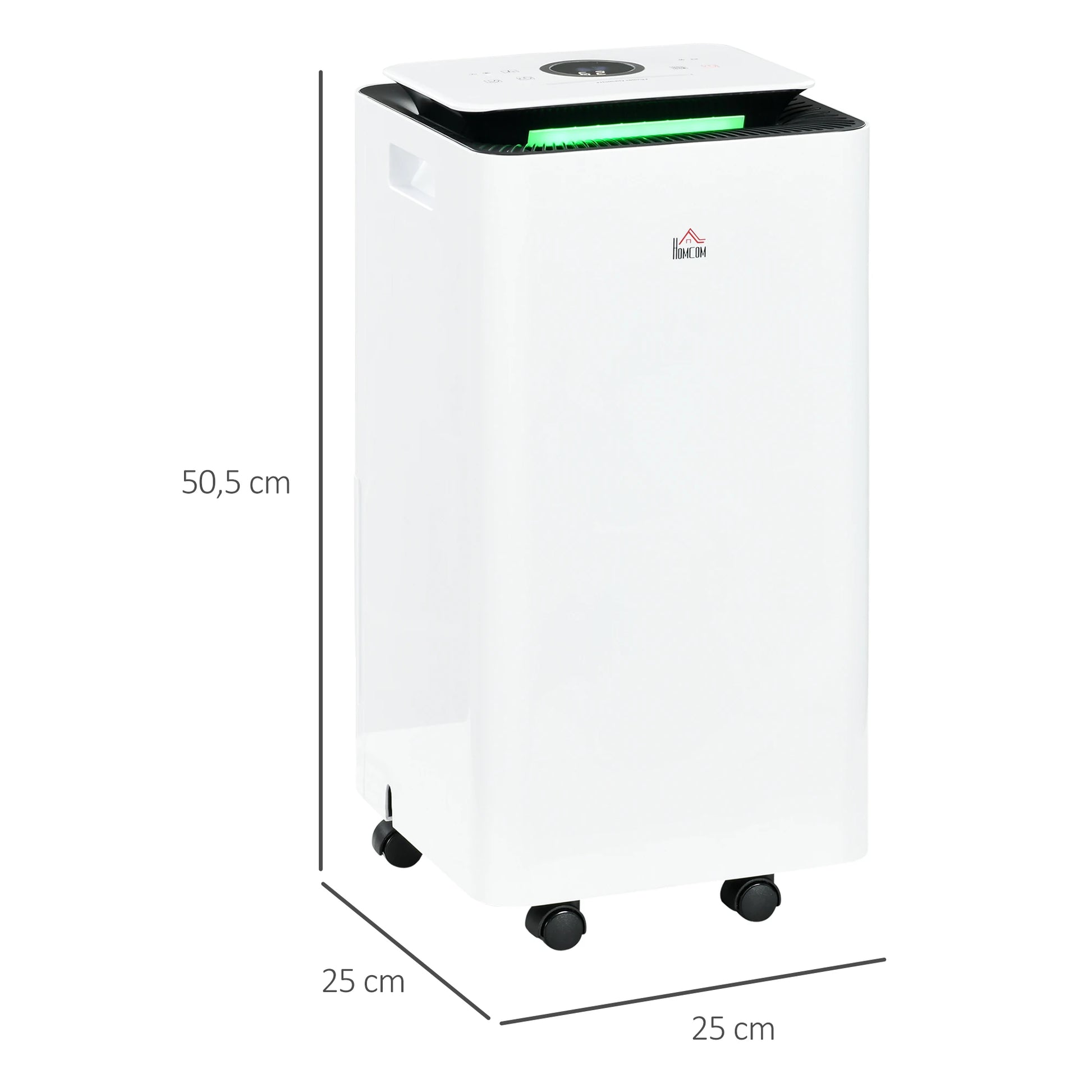 Luchtontvochtiger – Vochtvreter – Ontvochtiger – Luchtontvochtiger Voor Thuis – 10 Liter Capaciteit – Stil Met 42 dB – Actief Koolfilter - QUORE