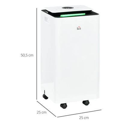Luchtontvochtiger – Vochtvreter – Ontvochtiger – Luchtontvochtiger Voor Thuis – 10 Liter Capaciteit – Stil Met 42 dB – Actief Koolfilter - QUORE