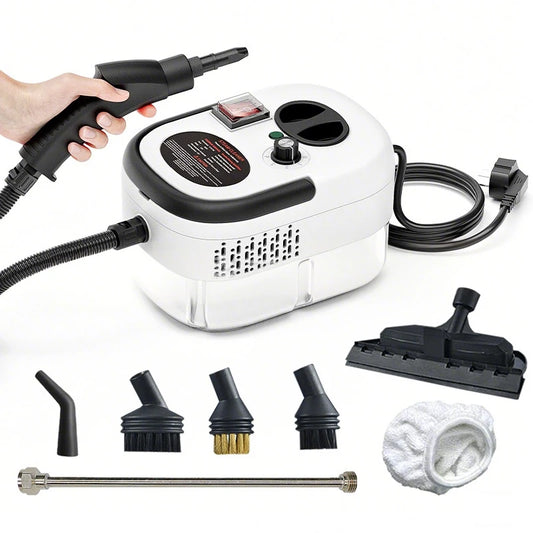 Handstoomreiniger – 2500W - Hoge Temperatuur Stoommachine – Voor Keuken - Airco - Auto – 105°C Stoom – Krachtige Reiniging – EU Stekker - Wit