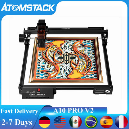 Lasergraveermachine – Laser cutter – CNC graveermachine – Laser snijder – Gravure apparaat – Groot werkoppervlak 410x380 mm – Magnetisch oogbeschermingsfilter - QUORE