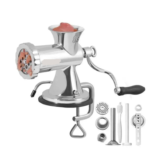 Vleesmolen - Foodprocessor - Keukenmachines - Handmatige Grinder - Gehaktmolen - van 304 Roestvrij Staal - met zuignap en Stalen Tafelklem