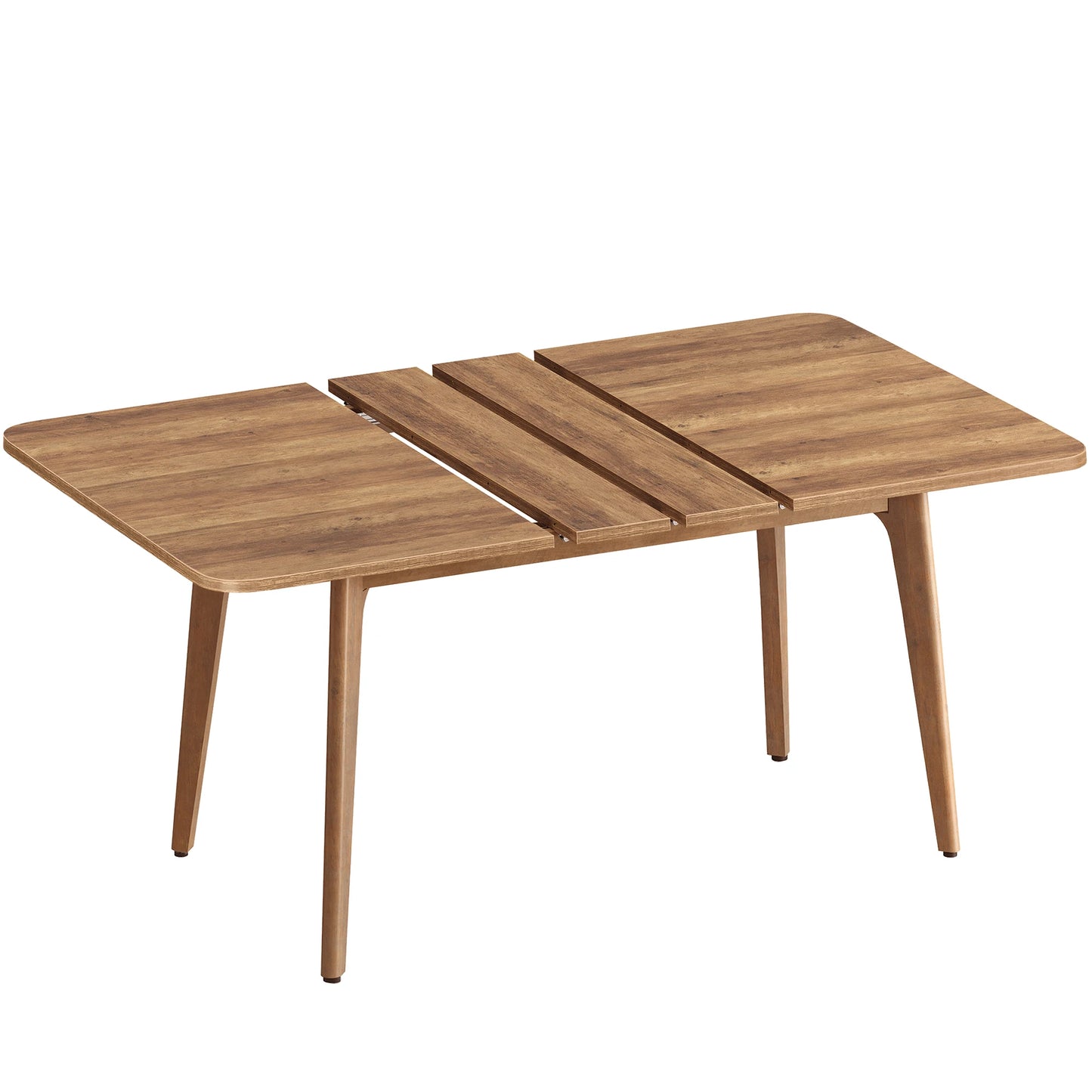 Uitschuifbare Eettafel – Uitklapbare Tafel – Schuiftafel – Eetkamertafel – Houtlook – Verstelbaar 140-180 Cm – Hittebestendig Tot 140 °C - Honingbruin