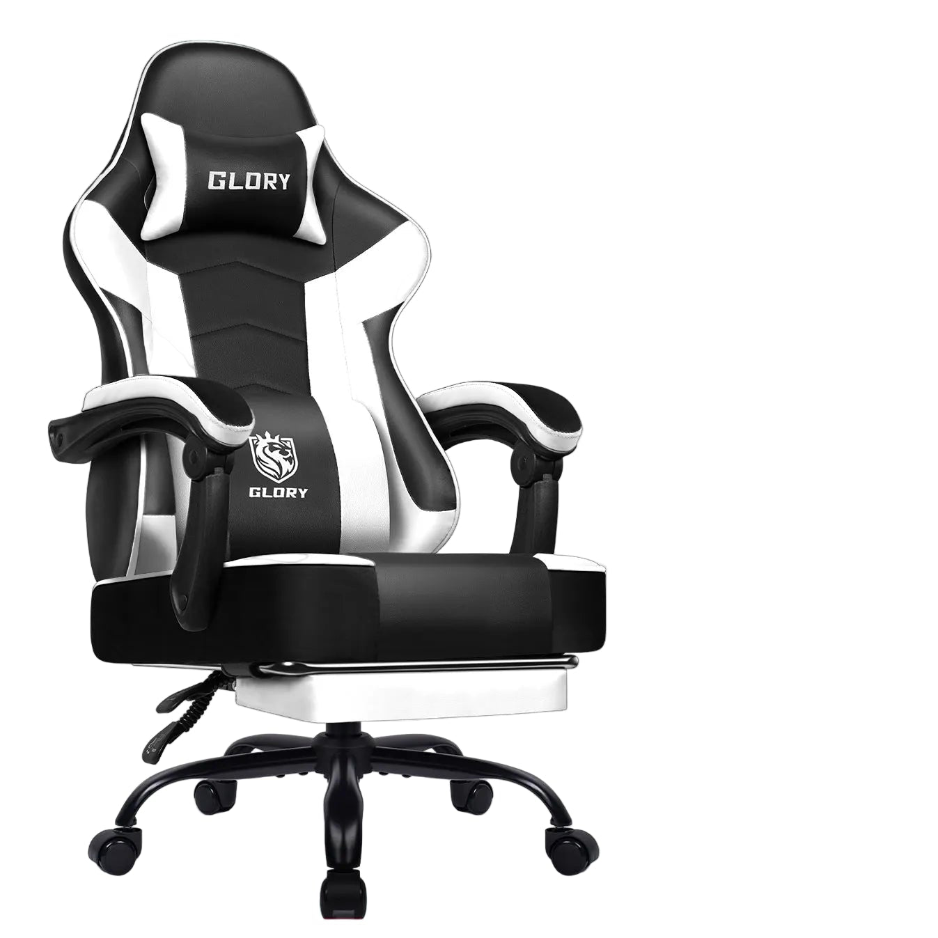 Gamingstoel – Bureaustoel – Gamestoel – Deskchair – Ergonomische Stoel – Verstelbare Rugleuning – Ademend PU-Leder – Blauw