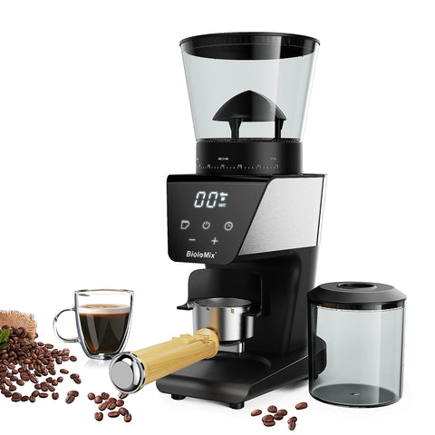 Automatische braammolen - Elektrische Koffie Molen - Automatische Koffiebonen Vermalen - Koffiebonen Machine - Elektrische koffiemolen - voor espresso Amerikaanse koffie Overgieten Visuele bonenopslag - 220V - 300W