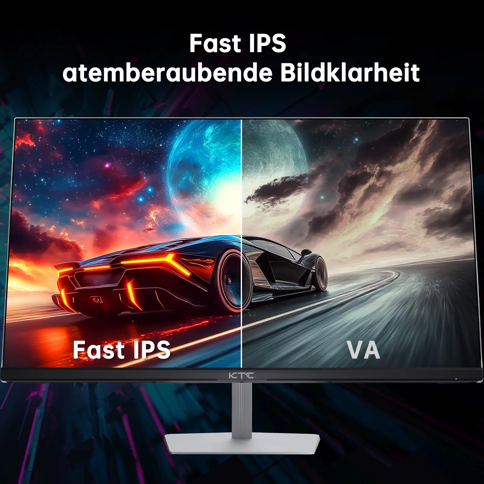 Gaming Monitor – Gaming Scherm – PC Monitor – Breedbeeld Monitor – Full HD Monitor – 24,5 Inch – 400Hz Verversingssnelheid – 1 ms Responstijd – Mat Scherm – HDR400 - QUORE