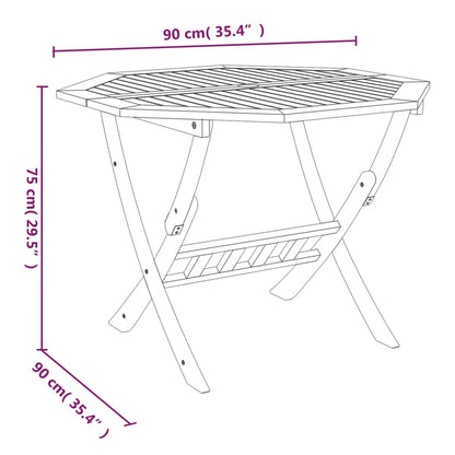 Opvouwbare Tuinset – Houten Tuinmeubel – Balkonset – Terrasmeubels – Massief Acaciahout – Parasolstandaard – Ruimtebesparend Design