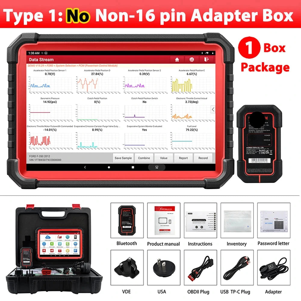 Autodiagnose Tool – Autoscanner – Foutcode Lezer – Diagnose Scanner – OBD2 Scanner – Wifi Bluetooth – 10,1 Inch Scherm