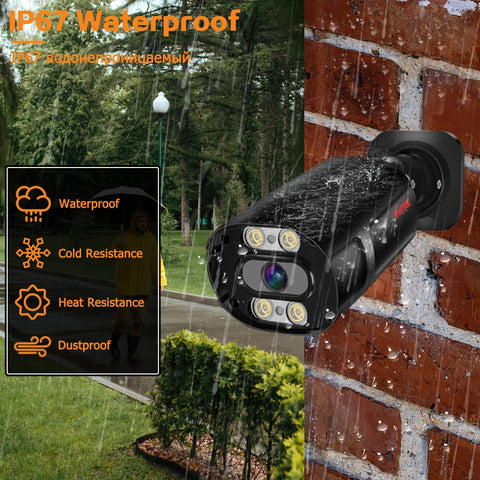 Simicam - PE-4KLTE - Security camera system - 8CH - NVR - 8MP - Outdoor - Surveillance camera - IP67 - Security camera - Security camera system - XMEye APP - 8 pieces - NTSC,PAL - Black