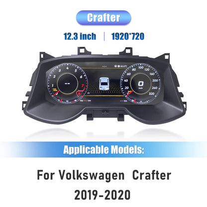 Digitaal Dashboard – LCD Cluster – Instrumentenpaneel – Auto Display – Auto Dashboard – 12,3 Inch HD IPS Scherm – Draadloze CarPlay & Android Auto - QUORE