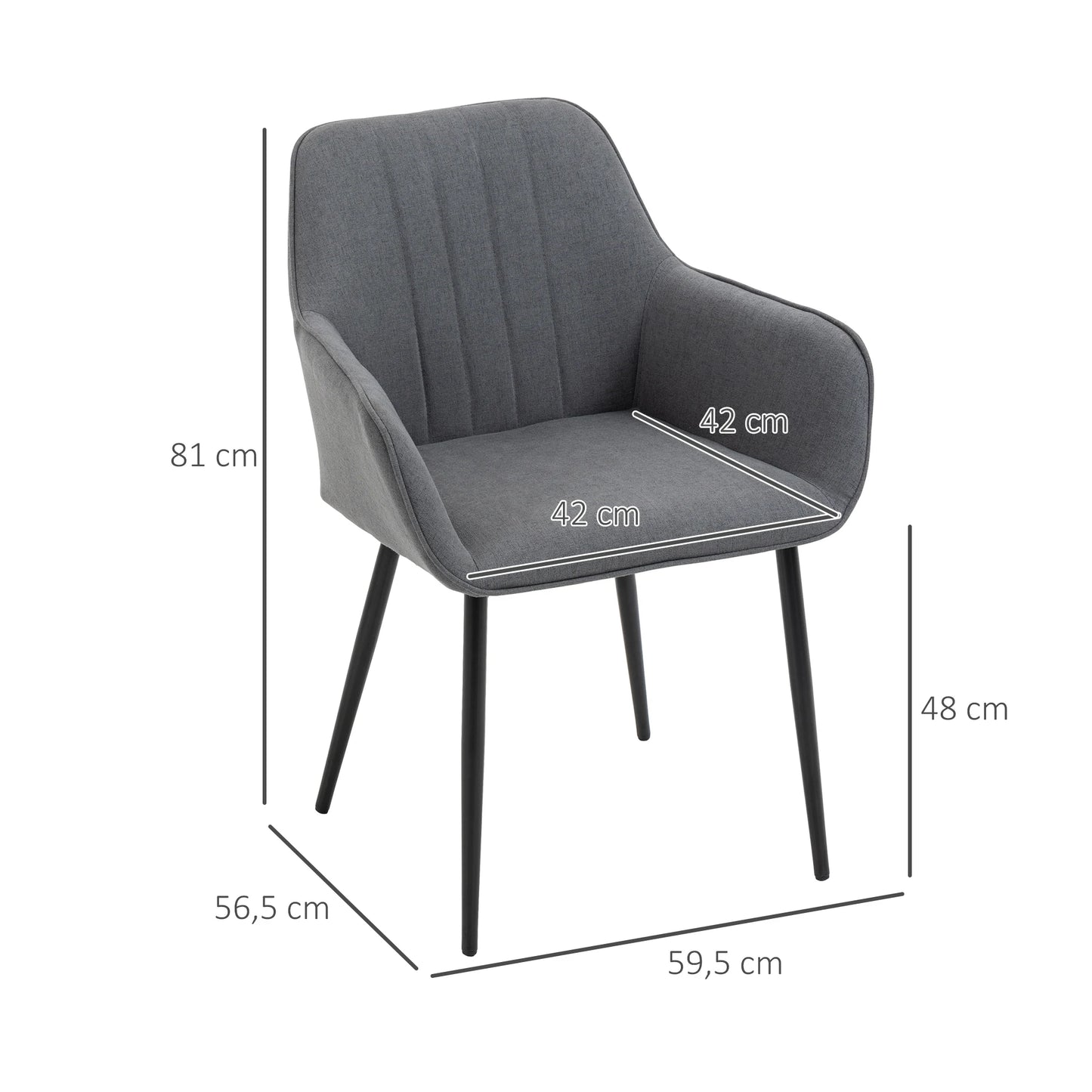 Stoelen – Eetkamerstoelen – Tafelsstoelen – Comfortabele Stoelen – Scandinavisch Design – Ergonomisch – Metalen Pootjes - QUORE