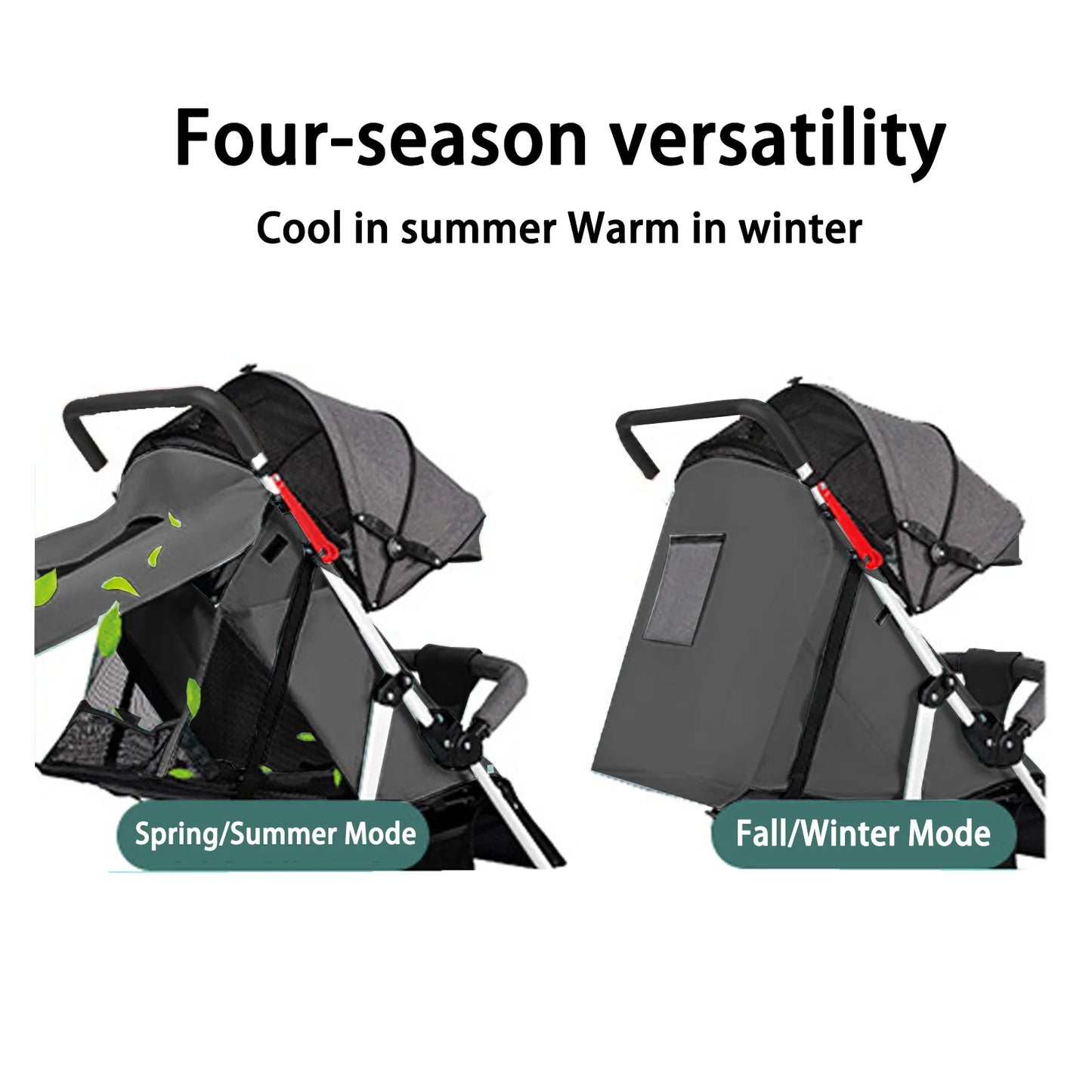 Multifunction Baby Stroller Portable Folding Travel Buggy Safety Certified Lightweight for Babies
