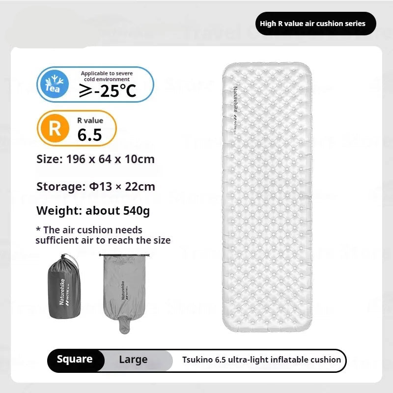 Luchtbed – Opblaasbaar Matras – Luchtmatras – Slaapmat – Campingbed – Ultracompact – Lichtgewicht 196x64x10 cm – Waterbestendig Nylon TPU