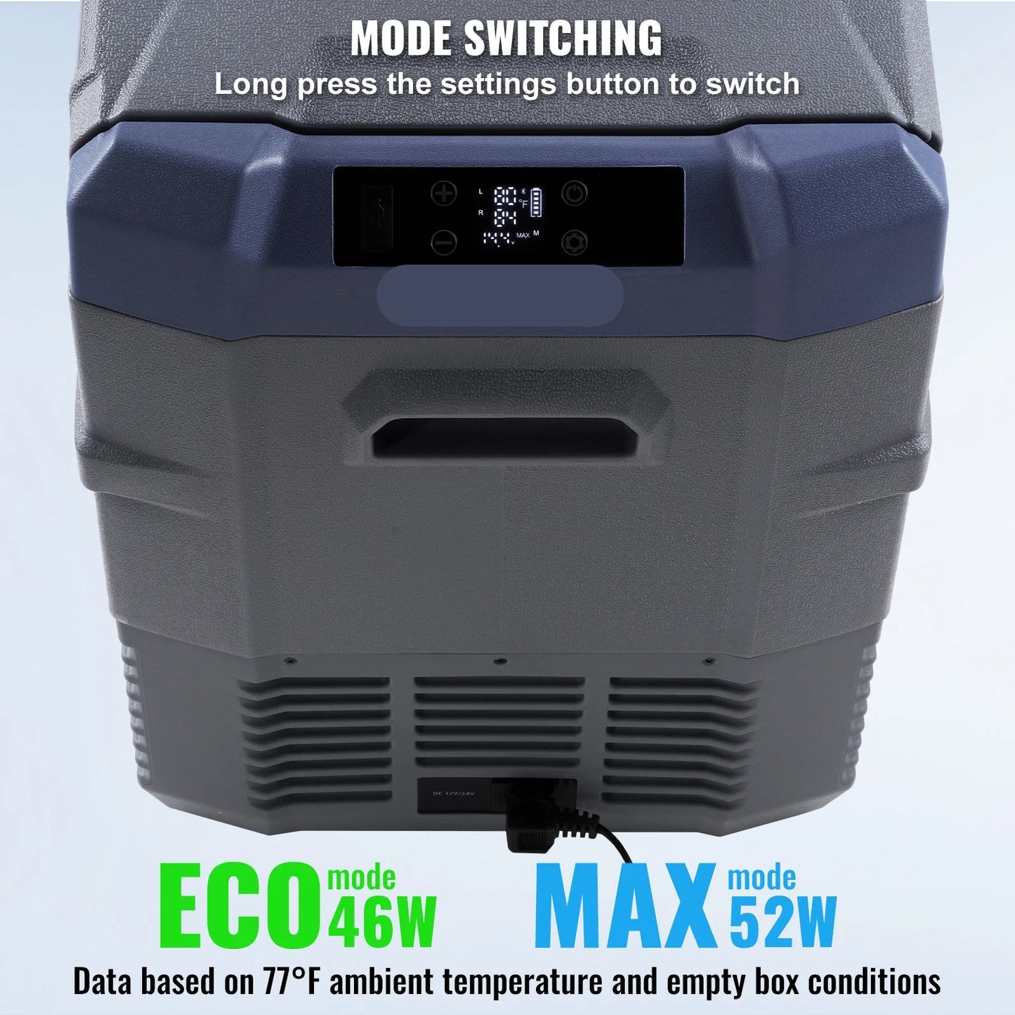 Auto Koelkast - Elektrische Koelbox - Koelbox - Mini Koelkast - 35L Capaciteit - 12/24V DC Compressor - Dual-Zone Mini Vriezer - Draagbare - voor Camping