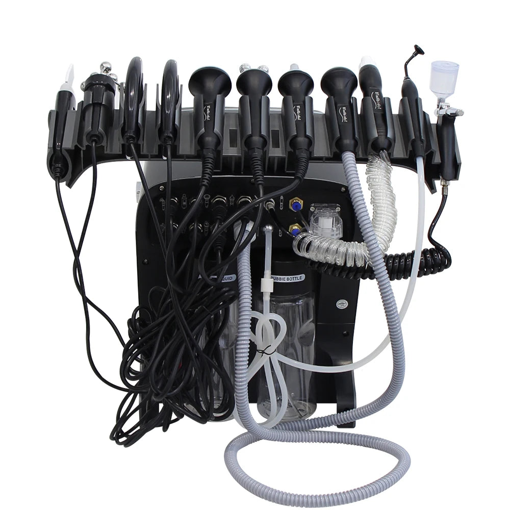 Gezichtsverzorgingsmachine – Gezichtsbehandeling – Huidverzorgingsapparaat – Ultrasone Scrubber – Warmte En Koude Therapie – 10-In-1 Multifunctioneel
