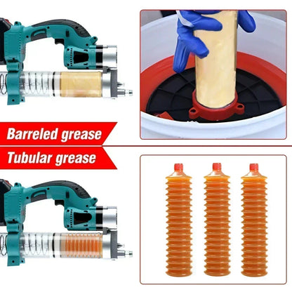 Vetspuit - Vetpomp - Smeermachine - Vetpistool - Smeerpistool - Vetinjector - Smeerapparaat - Smeergereedschap - 10.000 PSI - Draadloze Hogedruk Smeermachine voor Auto’s – met 2 Accu's & EU Stekker – Oplaadbaar Gereedschap Geschikt voor 18V Accu - QUORE