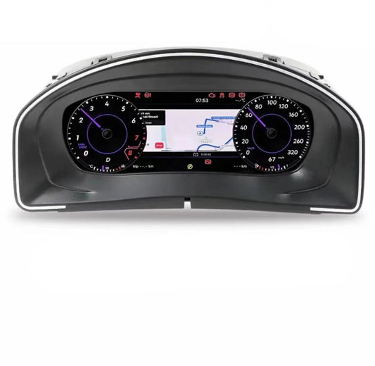12,3" Digitaal Dashboard – LCD Display – Instrumentenpaneel – Auto Cockpit – Digitale Cluster – HD IPS Scherm – Snelle Linux Software – Plug & Play Voor Scirocco 09-16 - QUORE