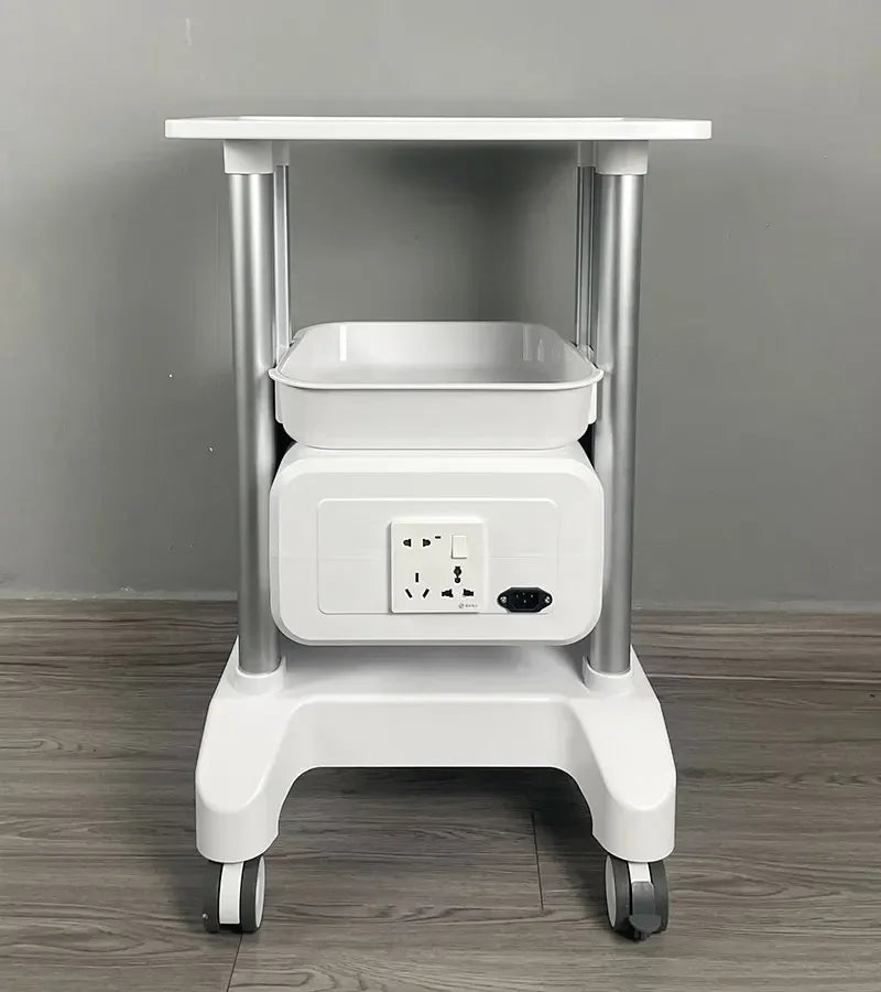 Salonwagen Multifunctioneel – Opbergtrolley – Werkplaatswagen – Schoonmaakwagen – Trolley met Wieltjes – Kunststof Lichtgewicht – Compact Formaat Ivory