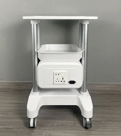 Salonwagen Multifunctioneel – Opbergtrolley – Werkplaatswagen – Schoonmaakwagen – Trolley met Wieltjes – Kunststof Lichtgewicht – Compact Formaat Ivory