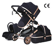 Kinderwagen - Buggy - Plooibuggy - Buggy 3 in 1 Kinderwagen - Inklapbare Kinderwagens - Aluminium Frame - Hoogbouwwagen - voor Pasgeboren Babyboomer - Rood