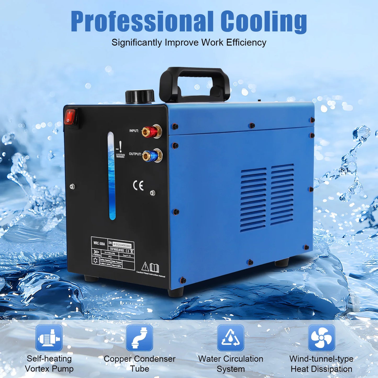 Waterkoeler – Waterkoelsysteem – Lasapparaat Koeling – TIG Waterkoeler – 9 Liter Reservoir – 370W Pomp - QUORE