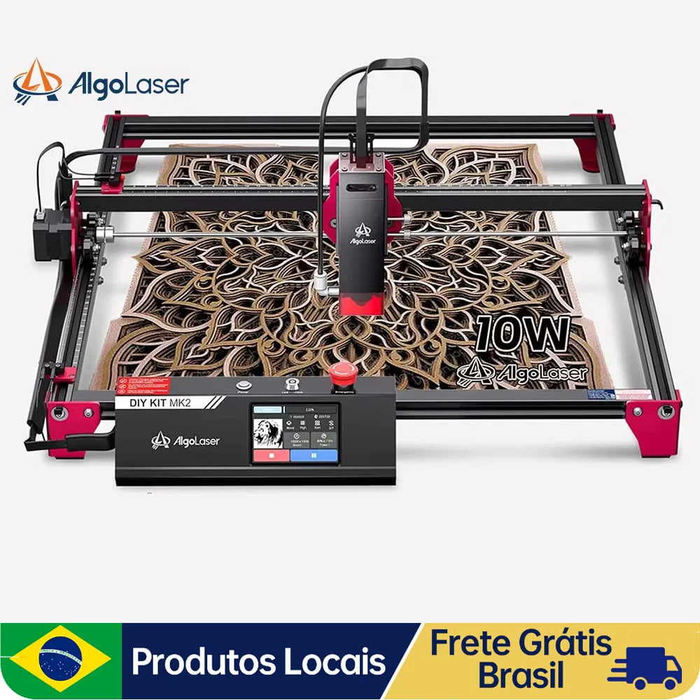 AlgoLaser DlY KIT MK2 10W Laser Engraver Handwriting Smart High Speed Laser Engraving Machine Holiday Handmade Tool Wood Metal - QUORE