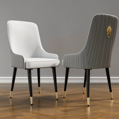 Eetkamerstoelen – Stoelen – Zetels – Zitmeubels – Moderne Stoelen – Microfiber Leer – Hoog Zitcomfort - Grijs