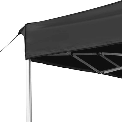Tuinpaviljoen –  Partytent – Aluminium Vouwtent – Schaduwdoek – Markttent – Waterbestendig Dak – Lichtgewicht Frame – 3x3 Meter - Zwart